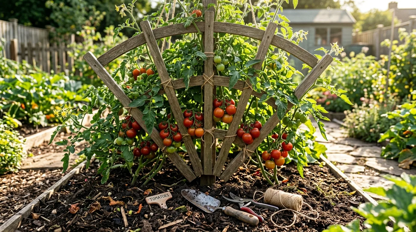 Fan-Shaped Tomato Trellis